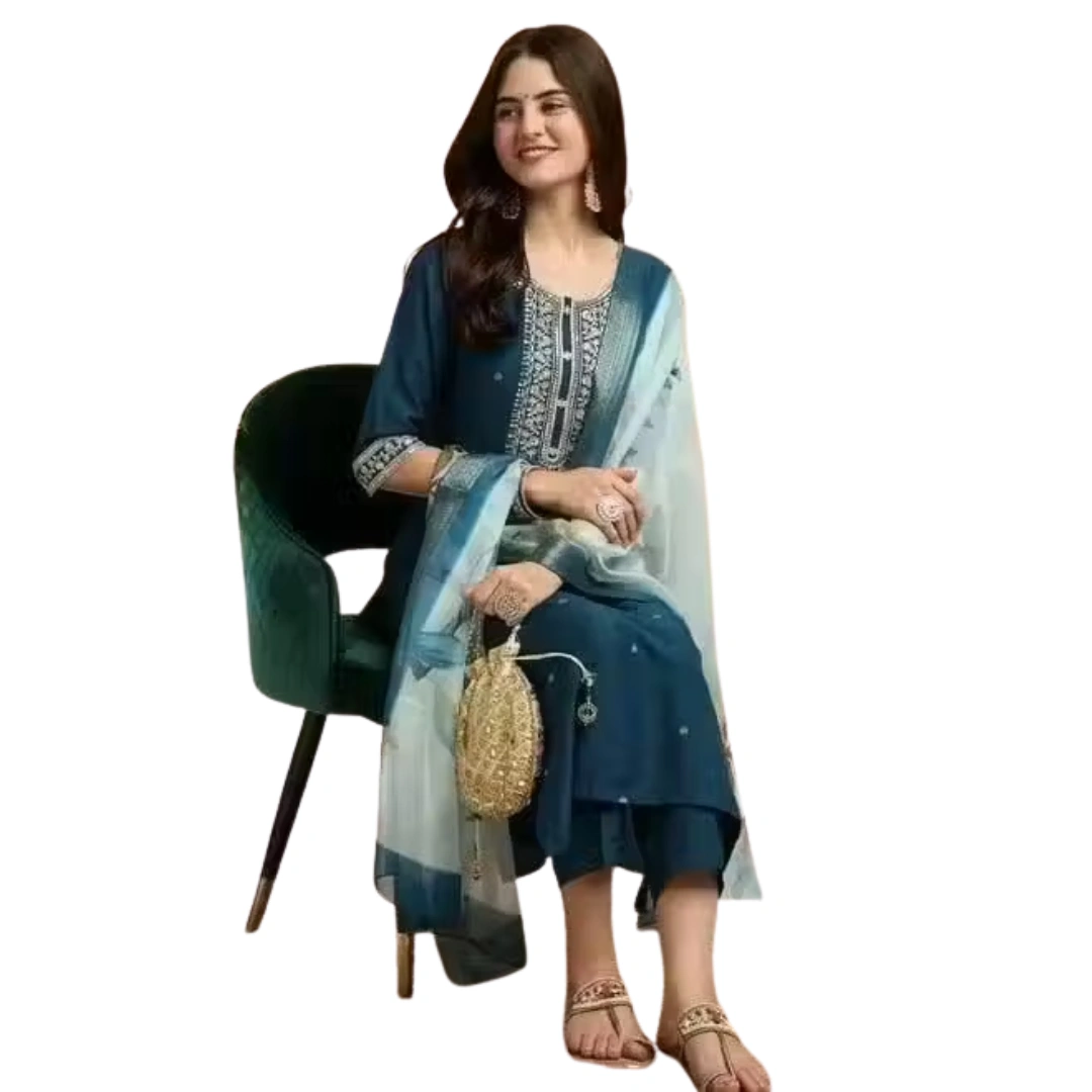 New Trending Kurta Set with Dupatta for Women-4