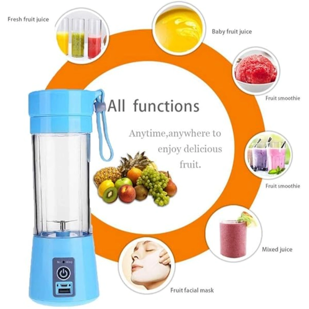 VEGETABLES & FRUIT JUICE MAKER With USB RECHARGEABLE BLENDER MIXER - Image 5