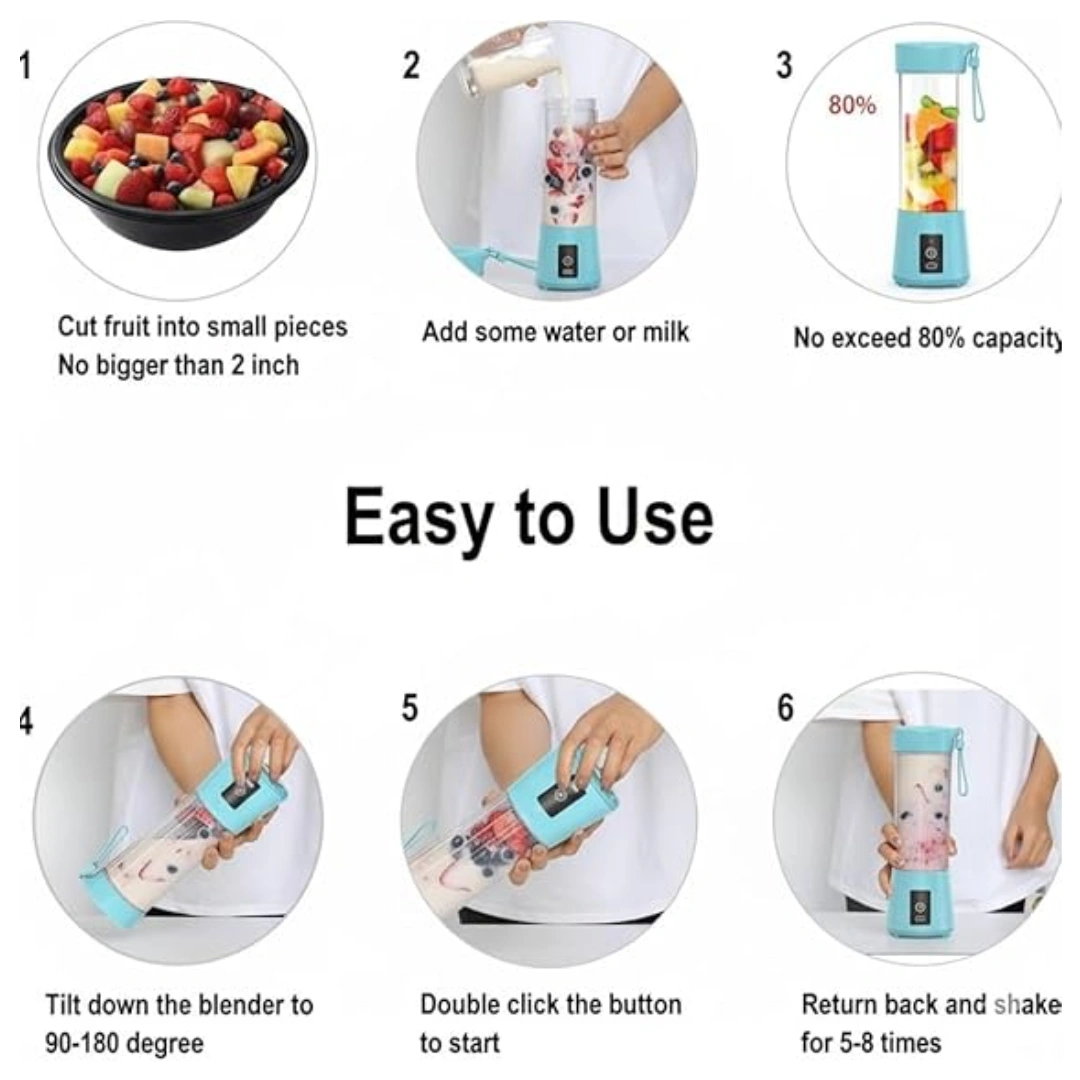 Juicer Blender with built-in Jar, Juice Mixer Bottle,Fruit Juice Machine, - Image 5